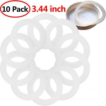Cubiertas de silicona reutilizables para tarros, 10 Uds., a prueba de fugas