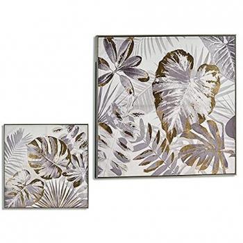 Gold Finish Contemporary Wall Decor – 32″ x 1¾″ x 32″ – Modern Living Room