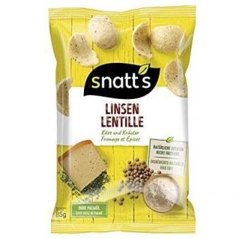 Snatt's Natürliche Linsen Chips Käse & Gewürze 85g