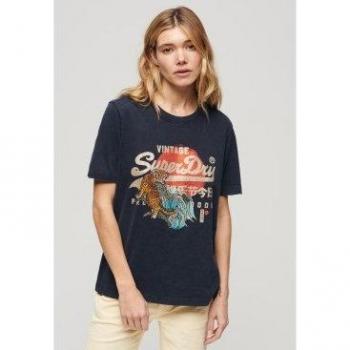 Superdry W1011423A Camiseta Mujer Tokyo Marinita (XXS)