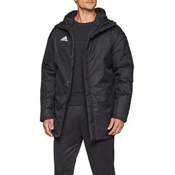 Stadium 18 Herrenparka (Adidas) – Schwarz/Weiß, S