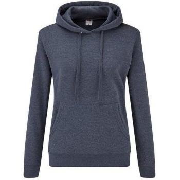 Frucht des Webstuhls Classic Kapuzenpullover für Frauen S Navy Blau