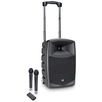 LD Systems RoadBuddy 10 HHD 2 B5 Akkubetriebener Bluetooth-Lautsprecher mit Mixer und 2 Funkmikrofonen