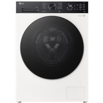 Smart 11‑kg LG VX55 AI Direct Drive Washer – White & Black Finish