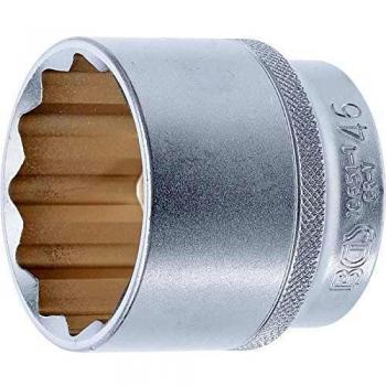 Clé BGS 10651‑1 : douille 46 mm, 12,5 mm de cannelure, chromé mat