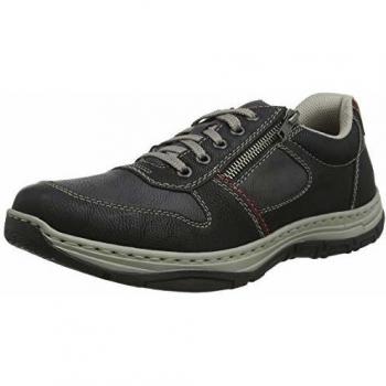 Rieker Herren 16320-00 Sneaker, Schwarz/Rauch/Wine 00