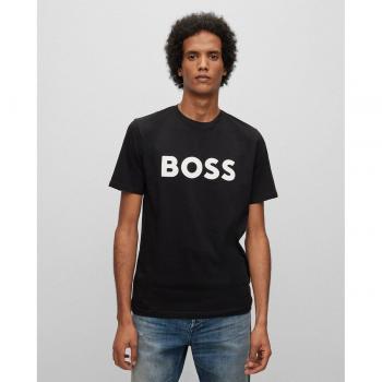 T-shirt Boss Thinking Black in Cotone
