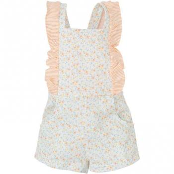 Bebé Chic Peto de Flores en Tira Cruzada – Algodón Premium