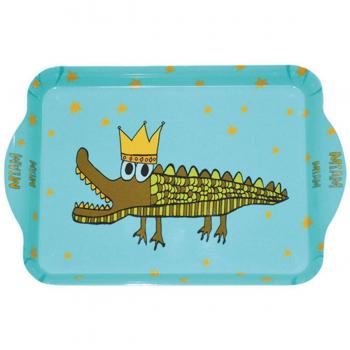 Bandeja de Melamina “Saperlipopette” Turquesa – 21x14 cm