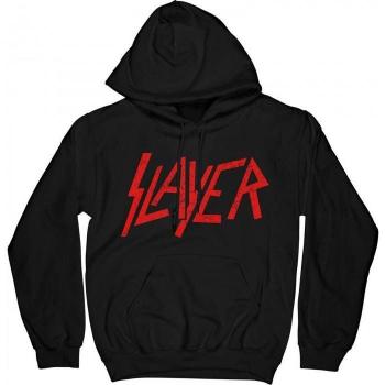 Sudadera Slayer negra con capucha unisex y logo retro