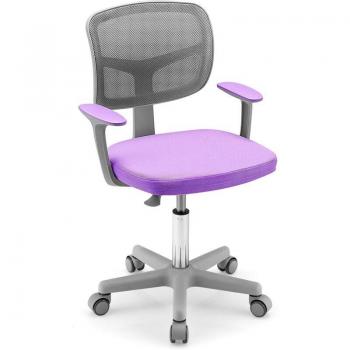 Chaise à Roulettes pour Enfants avec Dossier et Accoudoirs