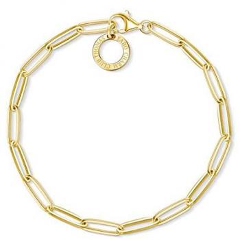 Pulsera charm de plata 925 con baño de oro de 18k de Thomas Sabo
