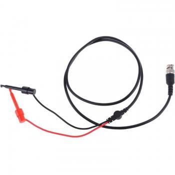 3.61ft BNC Oscilloscope Test Lead with Dual Hook Clip Male Connector