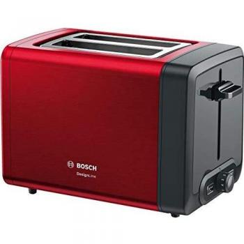 Tostador Bosch DesignLine Modelo TAT4P424, 970W, Color Rojo