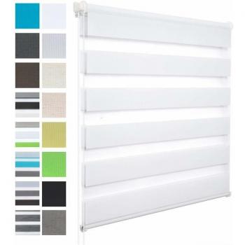 WOLTU Doppelrollo Kleinfix 0,9 m – Bohrenfrei‑Fensterrollo