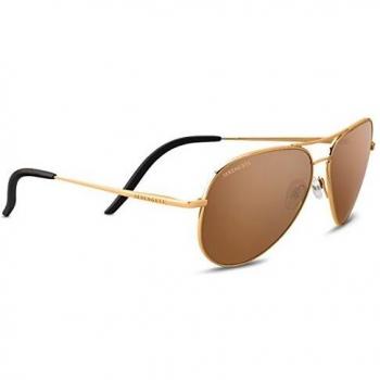 Serengeti Mineral Polarized Aviator Sunglasses