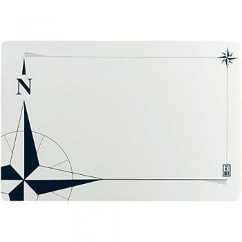 Unisex Marine Business Coastal Tablecloth – White & Blue