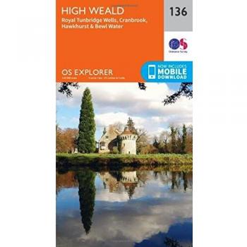 Ordnance Survey Map of High Weald