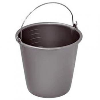 Seau de ménage 12 litres en aluminium et plastique
