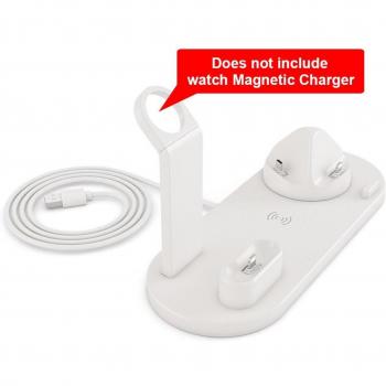 Chargeur sans fil Qi 10W DCAE 3-en-1 : iPhone, Samsung, Apple Watch
