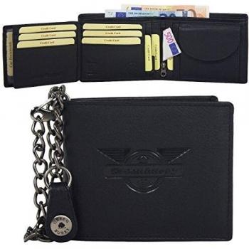Greenburry Antiquität Black Wings Lederportemonnaie 12 cm