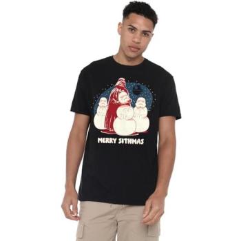 T-shirt Noir Darth Vader Merry Sithmas Collection TV Film