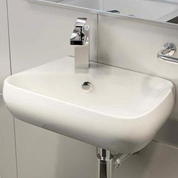 Waschtisch mit Keramikaufsatz 45x27x15 cm – Wandmontage