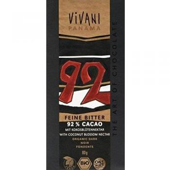 VIVANI Dark Panama 92% Cocoa Fair Trade Chocolate