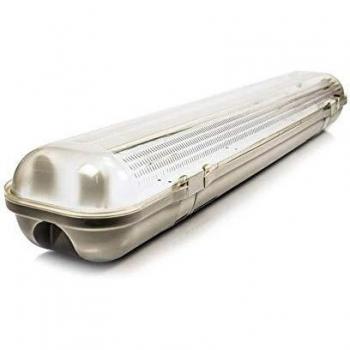 EUROPALAMP Conjunto de 8 Revestimientos IP65 150 cm, apto para 2 Tubos T8