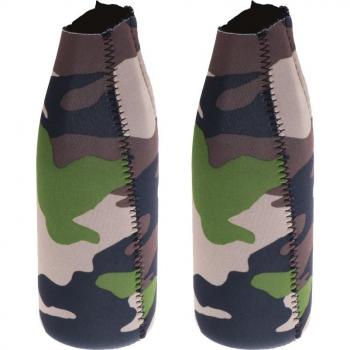 Zip Up Camouflage Bottle Insulators