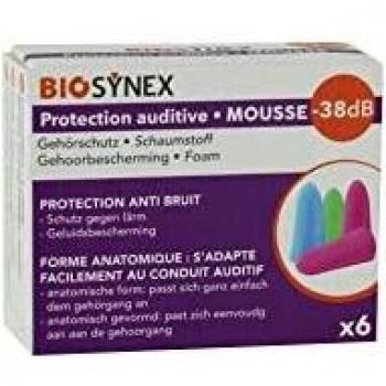 Biosynex Schaumstoff-Gehörschutz 3 Paar -38 dB
