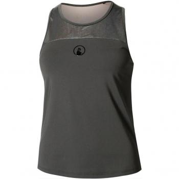 Quiet Please Damen Tank-Top mit Racerback und Glitzer