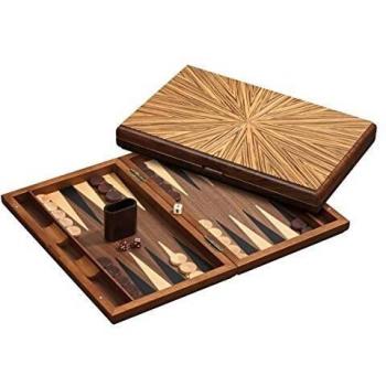 Philos 19‑in. Mykonos Backgammon Set – Wooden, Brown – UK Edition