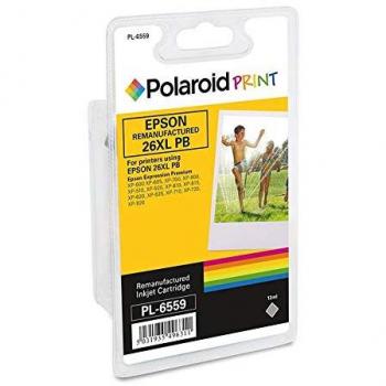 Polaroid RM-PL-6559-00 Ersetzt Epson 26XL Tintenpatrone Foto Schwarz