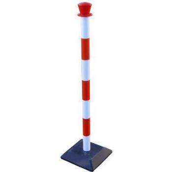 Barrière RS PRO rouge-blanc PVC premium, longueur 1 m – lot de deux unités