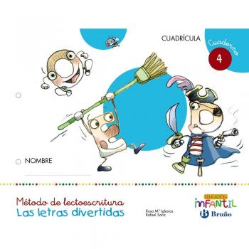 Las letras divertidas Cuadrícula Cuaderno 4.