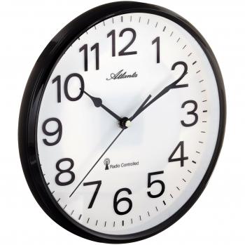 Funk Wanduhr Küchenuhr 26 cm Schwarz