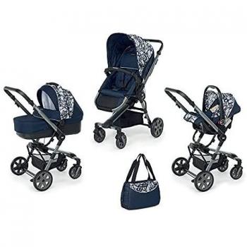 Foppapedretti Up3 Seggiolino Auto e Borsa Blu