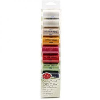 MultiColoured Quilters Thread Bundle 10 x 500m