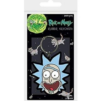 Mehrfarbiger Rick und Morty Schlüsselanhänger: Pyramiden-Lächeln