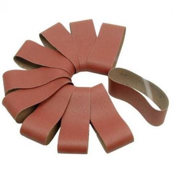 Aluminum Oxide 120 Grit Sanding Belt, 76×533 mm – Clarke PK10, Pack of 10