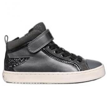 Geox Kalispera J944GM Dk Grey/Black, Botines para Niña, Talla 28 EU, color gris oscuro/negro