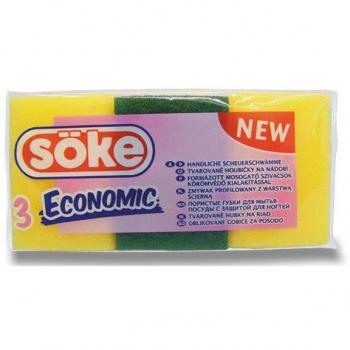 Spontex 3 kusy tvarované houbičky na nádobí