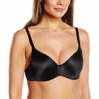 Playtex Women's SoftAbsolu 24h Underwire Everyday Bra, Black (Noir), Size 36D
