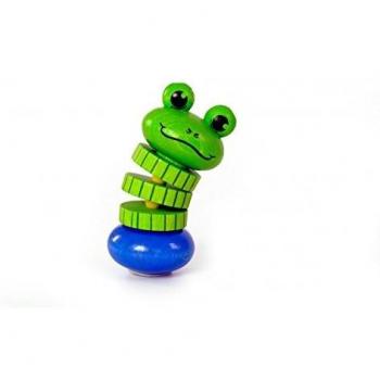 Baby Frosch Spielzeug – Rassel, Holz, 6 Monate+ – Hess Anton