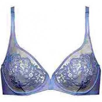 Soutien-gorge, décolleté profond, armatures, blanc