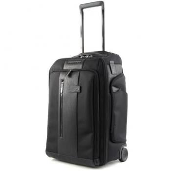 Piquadro 2-Rollen Rucksacktrolley mit Laptopfach 53 cm Schwarz