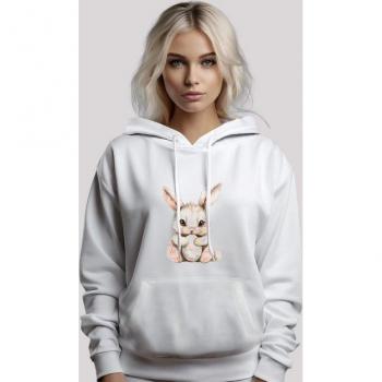 F4NT4STIC „Niedlicher Osterhase“ Kapuzenpullover – Premium Qualität – XL – weiß