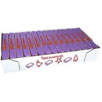 Jovi school plastilina pastillas de 150 gr lila caja de 15