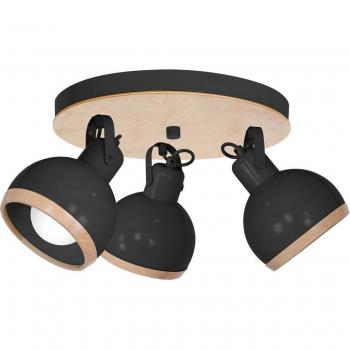 Artisan White Oval Ceiling Fixture with Natural Wood Accents